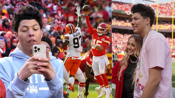 Patrick Mahomes, Brittany Mahomes, and Jackson Mahomes