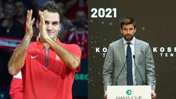 Roger Federer and Gerard Pique