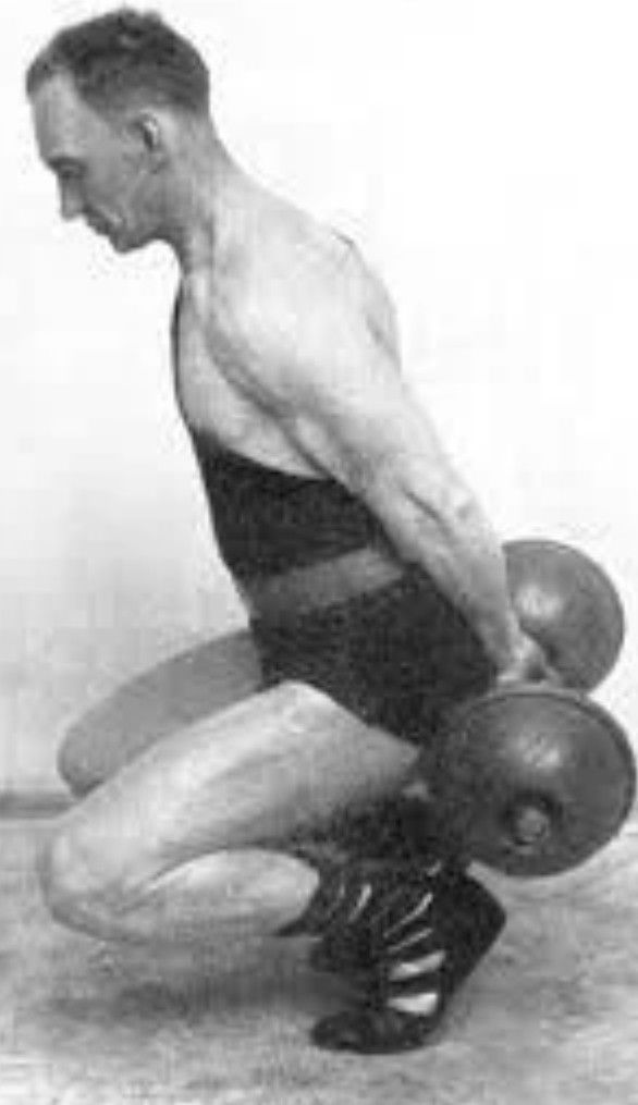 Years Before the Invention of Squat Racks, Bodybuilders Devised This