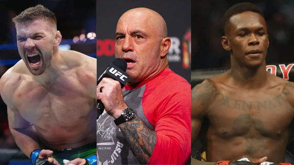 Dricus du Plessis + Joe Rogan + Israel Adesanya