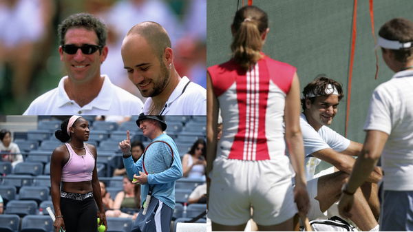 Coco Gauff, Brad Gilbert, Martina Hingis