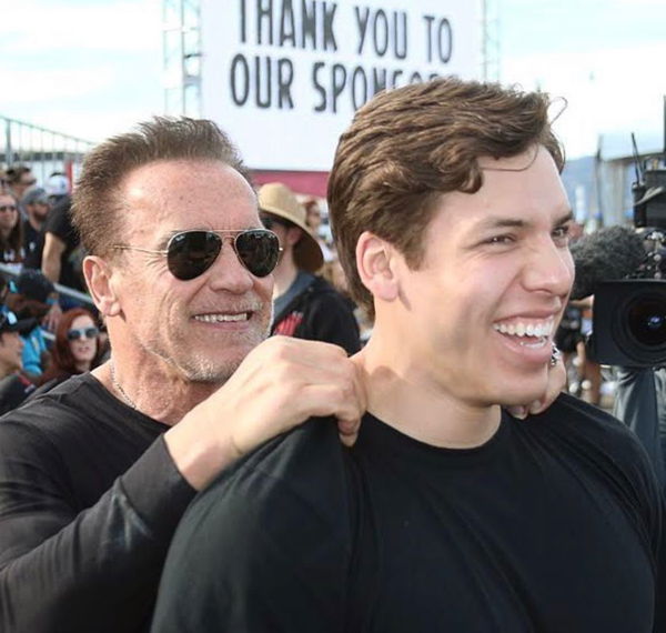 Arnold Schwarzenegger and Joseph Baena