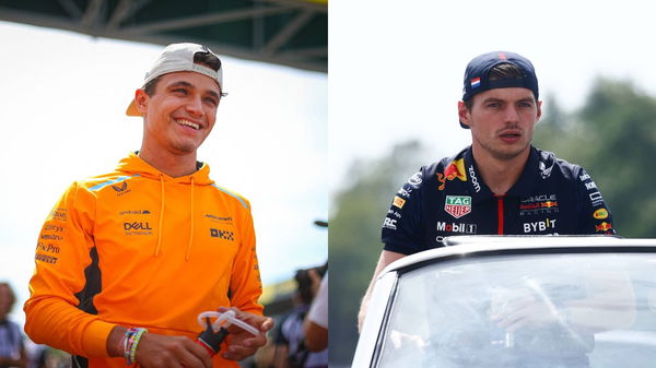 Lando Norris and Max Verstappen