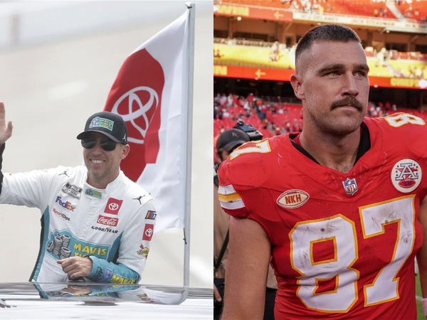 Denny Hamlin and Travis Kelce