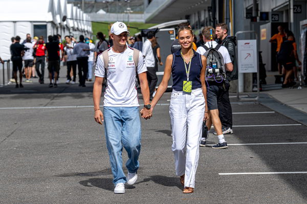 (L) Mick Schumacher and (R) Laila Hasanovic