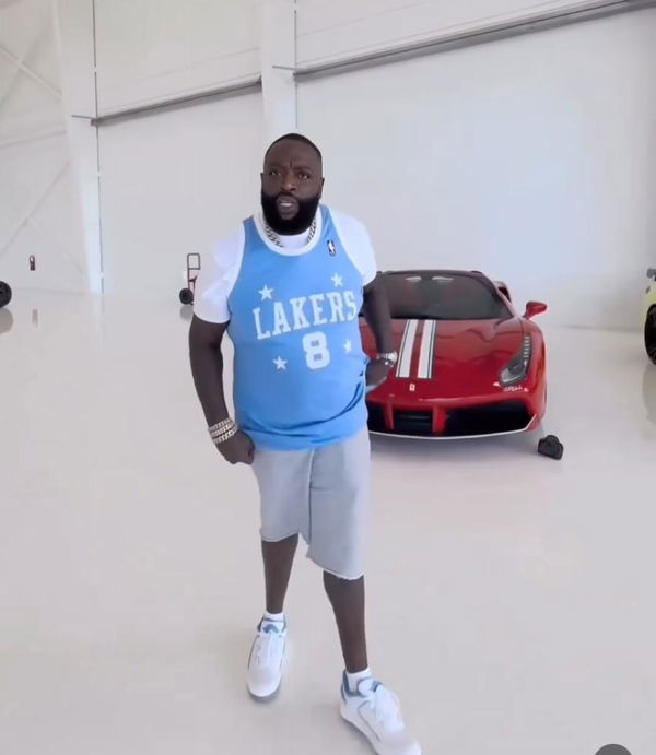 VIDEO: Eccentric Rapper Rick Ross Showcases His Basketball Skills in Late  Legend Kobe Bryant's Iconic Number 8 Jersey - EssentiallySports