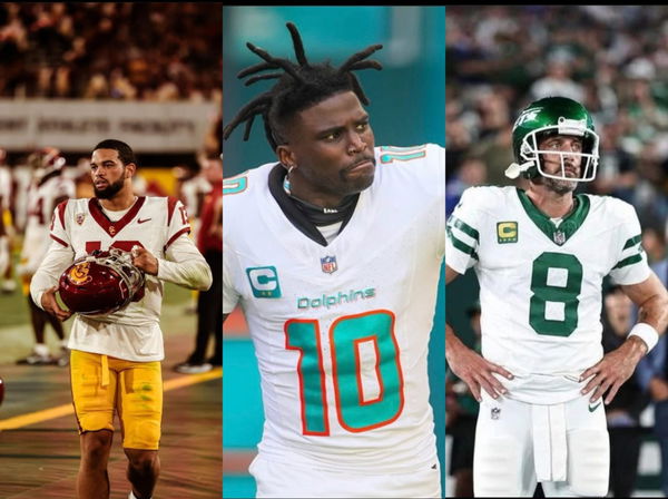 Caleb Williams, Aaron Rodgers, Tyreek Hill