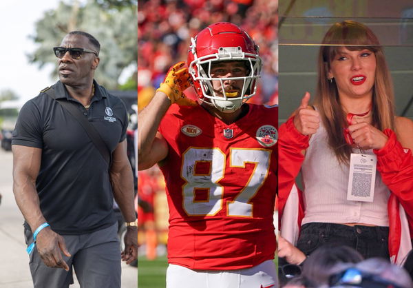 Taylor Swift, Shannon Sharpe, and Travis Kelce