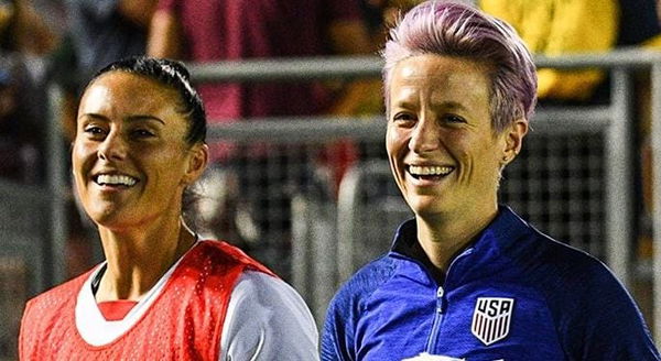 Megan Rapinoe and Ali Krieger