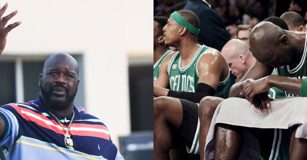 Shaquille O&#8217;Neal, Paul Pierce, and Kevin Garnett