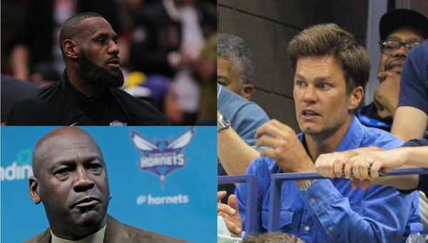 Tom Brady,  Lebron James and Michael Jordan