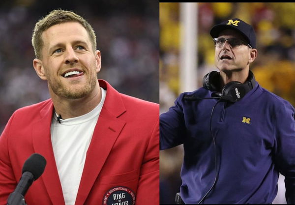 Jim Harbaugh and JJ Watt