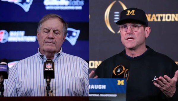 Jim Harbaugh and Bill Belichick