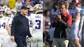 Nick Saban and Kalen DeBoer