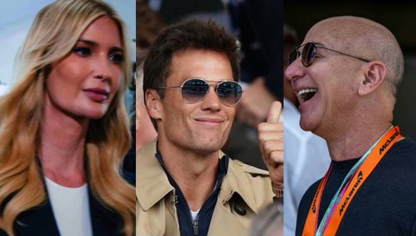 tom Brady, Ivanka Trump and Jeff Bezos