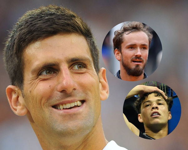 Novak Djokovic, Daniil Medvedev, Ben Shelton