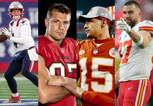 Tom Brady, Rob Gronk, Patrick Mahomes, Travis Kelce