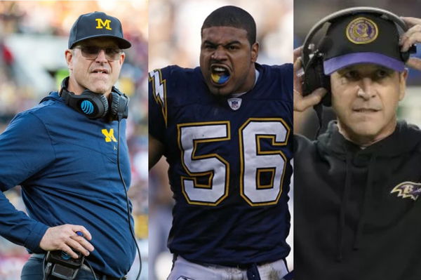 Jim Harbaugh, Shawne Merriman Jack Harbaugh