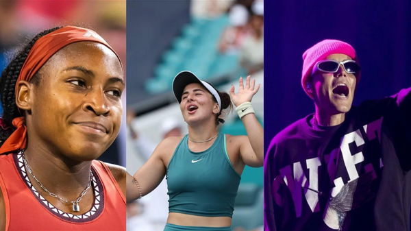 Coco Gauff-Bianca Andreescu-Justin Bieber