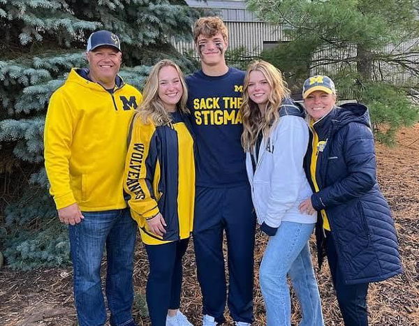 J.J. McCarthy and family