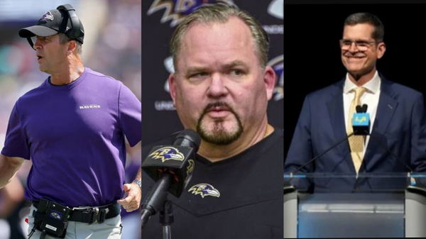 John Harbaugh, Greg Roman, Jim Harbaugh