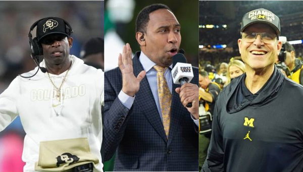 Stephen A  Smith, Deion Sanders, Jim Harbaugh