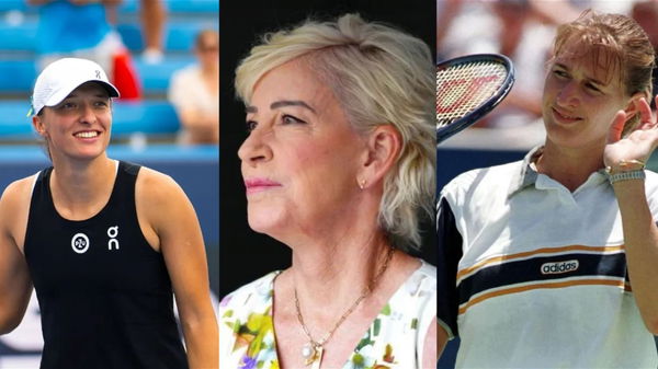 Iga Swiatek, Chris Evert, Steffi Graf