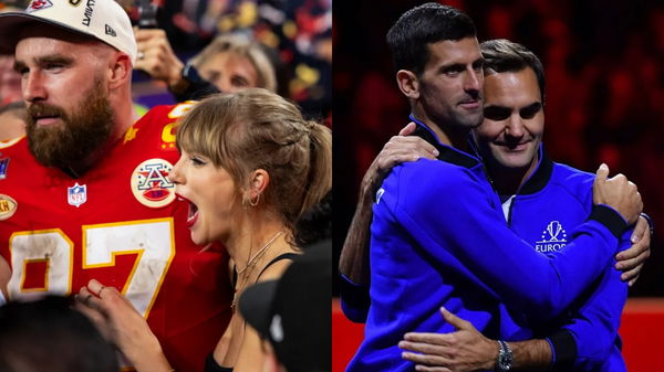 Travis Kelce, Taylor Swift, Roger Federer, Novak Djokovic