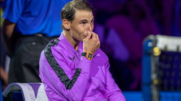 Rafael Nadal sad crying