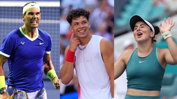 Rafael Nadal, Ben Shelton, Bianca Andreescu