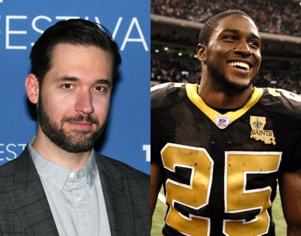 Alexis Ohanian and Reggie Bush