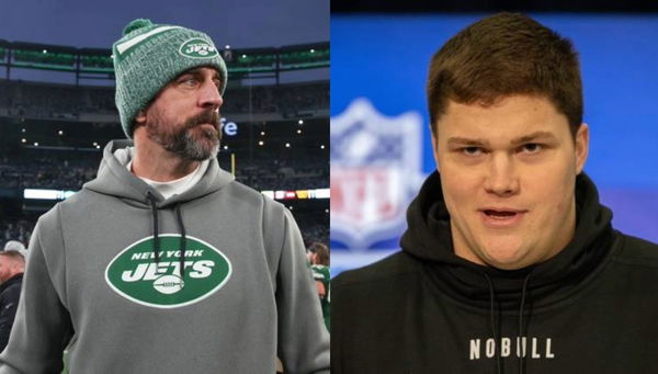 Aaron Rodgers and Joe Alt