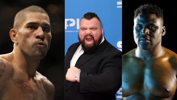 Alex Pereira; Eddie Hall; and Francis Ngannou