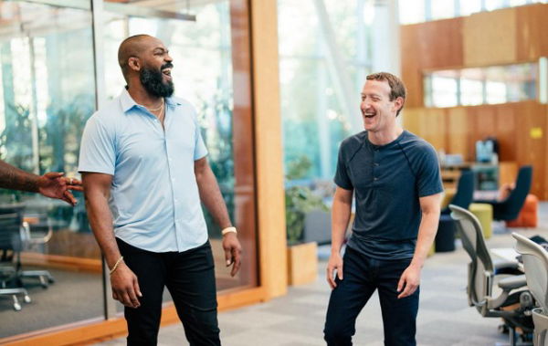 Jon Jones and Mark Zuckerberg