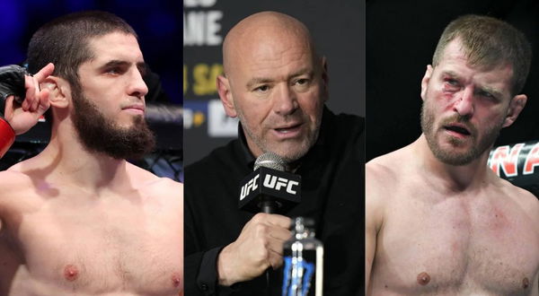 Islam Makhachev; Dana White; Stipe Miocic