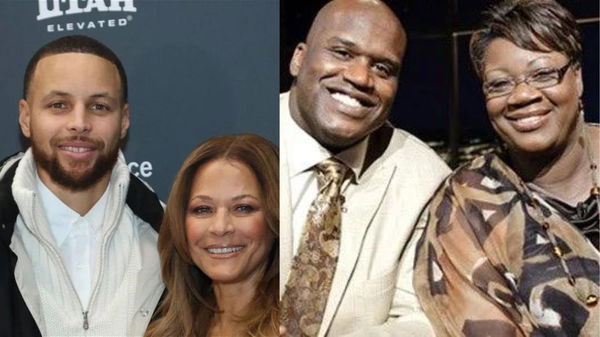 Stephen Curry, Sonya Curry, Shaquille O&#8217;Neal, Lucille O&#8217;Neal