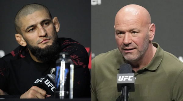 Khamzat Chimaev and Dana White