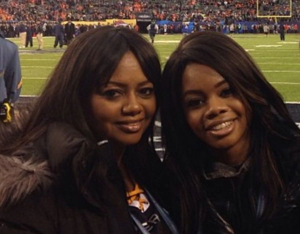 Gabby Douglas and her mother