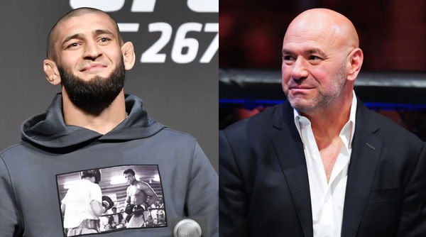 Khamzat Chimaev and Dana White