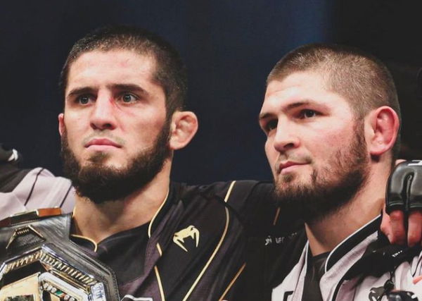 Islam Makhachev and Khabib Nurmagomedov