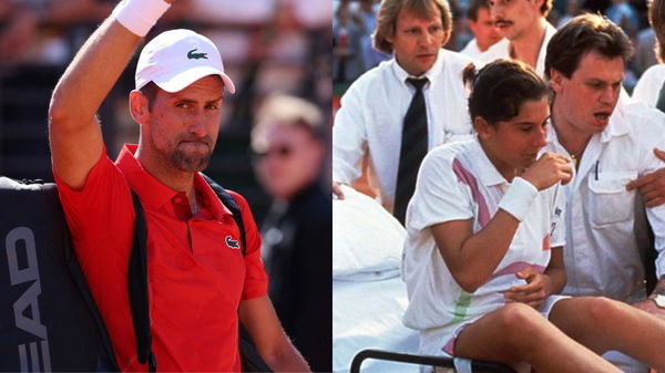 Novak Djokovic and Monica Seles