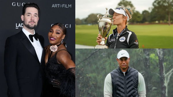 Serena Williams, Alexis Ohanian, Nelly Korda, Tiger Woods