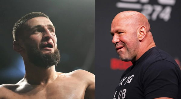 Khamzat Chimaev and Dana White