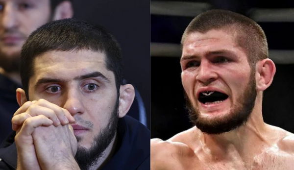 Islam Makhachev and Khabib Nurmagomedov