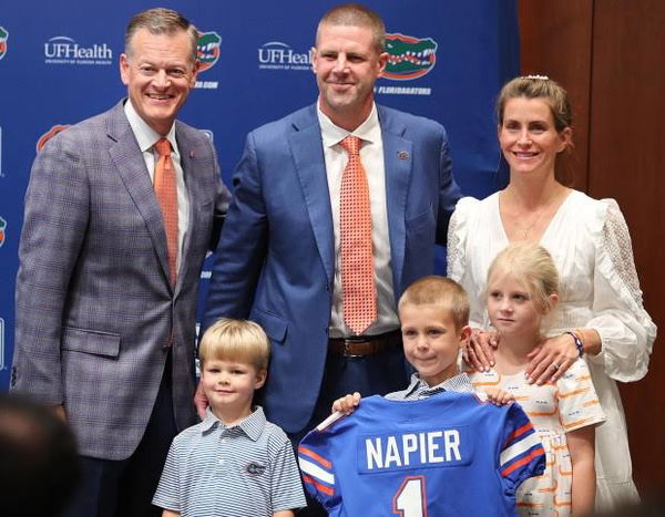 Billy Napier and his family