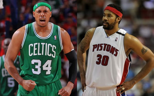 Paul Pierce and Rasheed Wallace