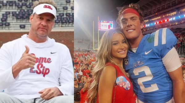 Lane Kiffin, Jaxson Dart and girlfriend