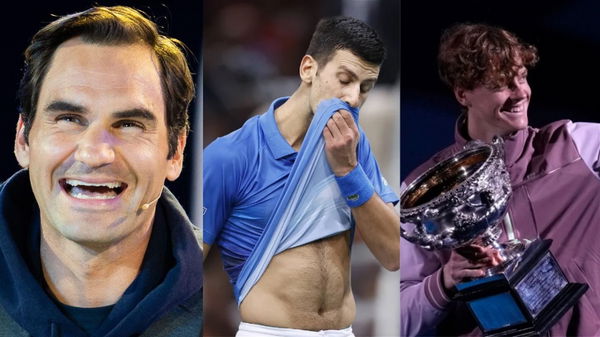 Roger Federer, Novak Djokovic, Jannik Sinner