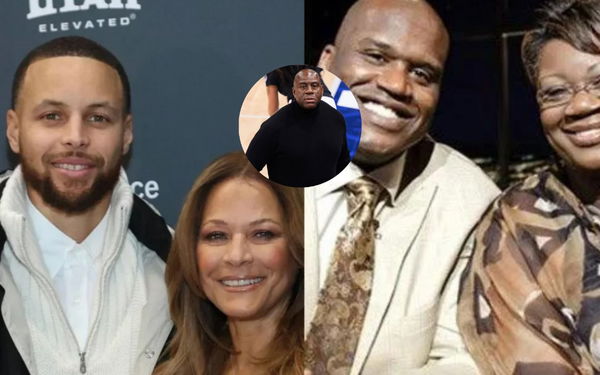 Stephen Curry, Sonya Curry, Lucile O&#8217;Neal, Shaquille O&#8217;Neal, Magic Johnson