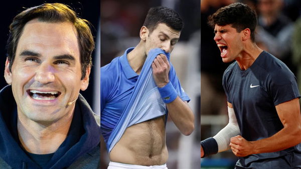 Roger Federer, Novak Djokovic, Carlos Alcaraz